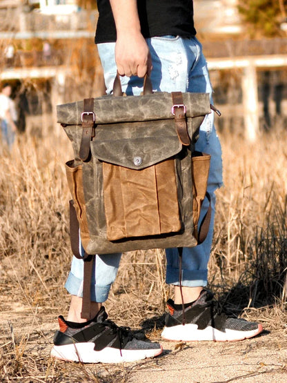 Luxury Vintage Canvas Backpacks for Men