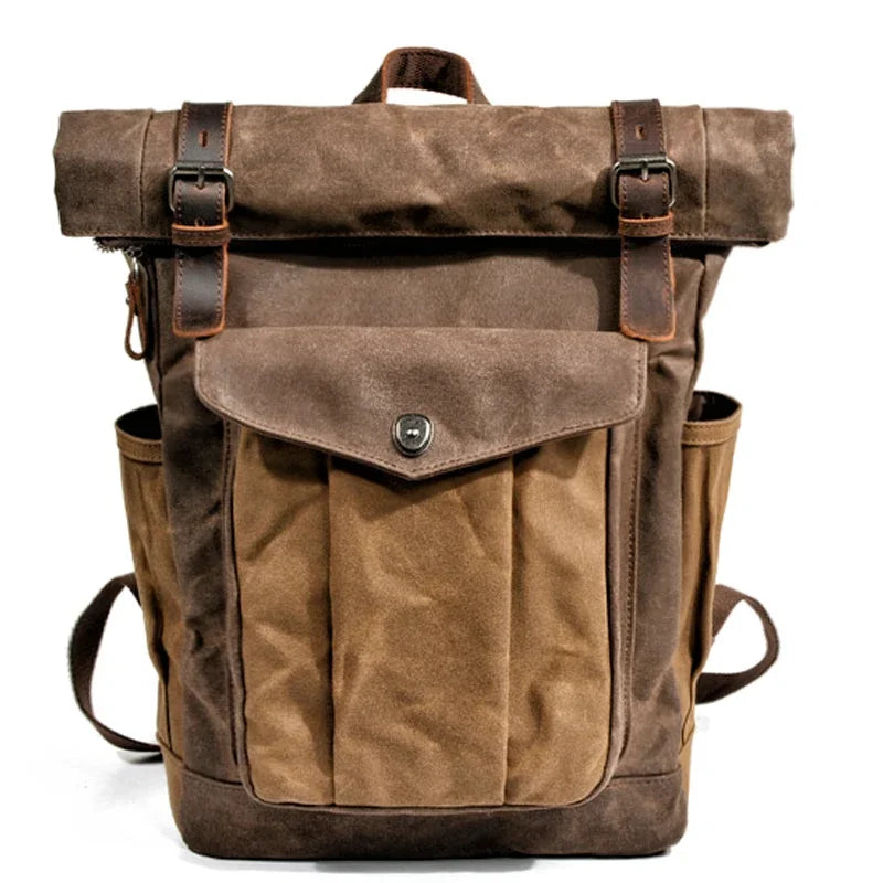 Luxury Vintage Canvas Backpacks for Men