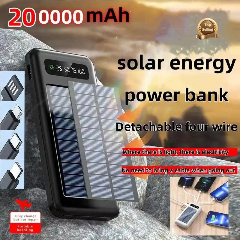 Solar Fast Charging Ultra Large Capacity Outdoor Backup PowerBank