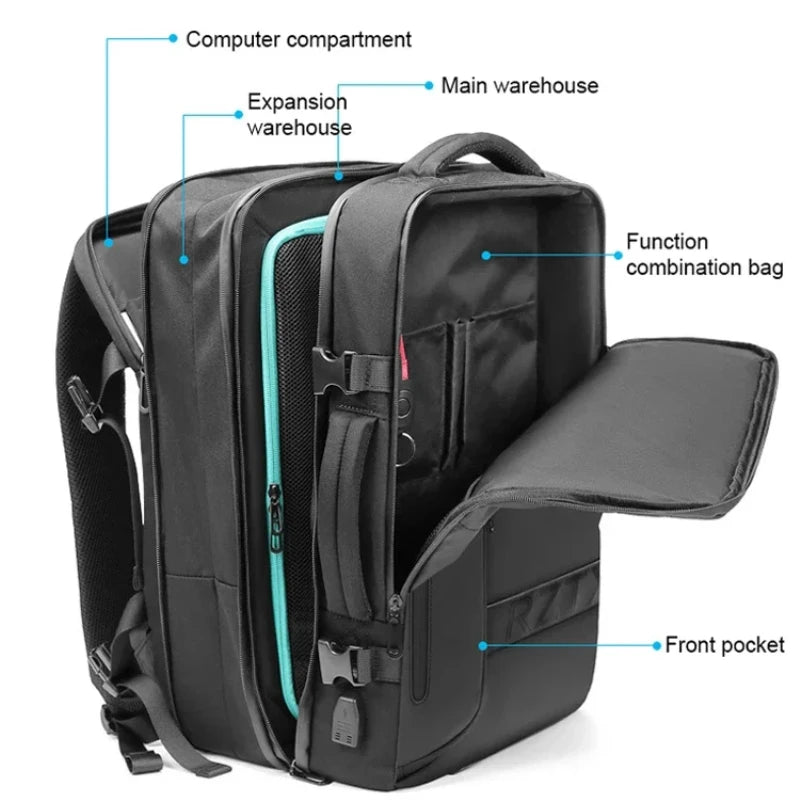 Expandable Airbag Backpack for Men