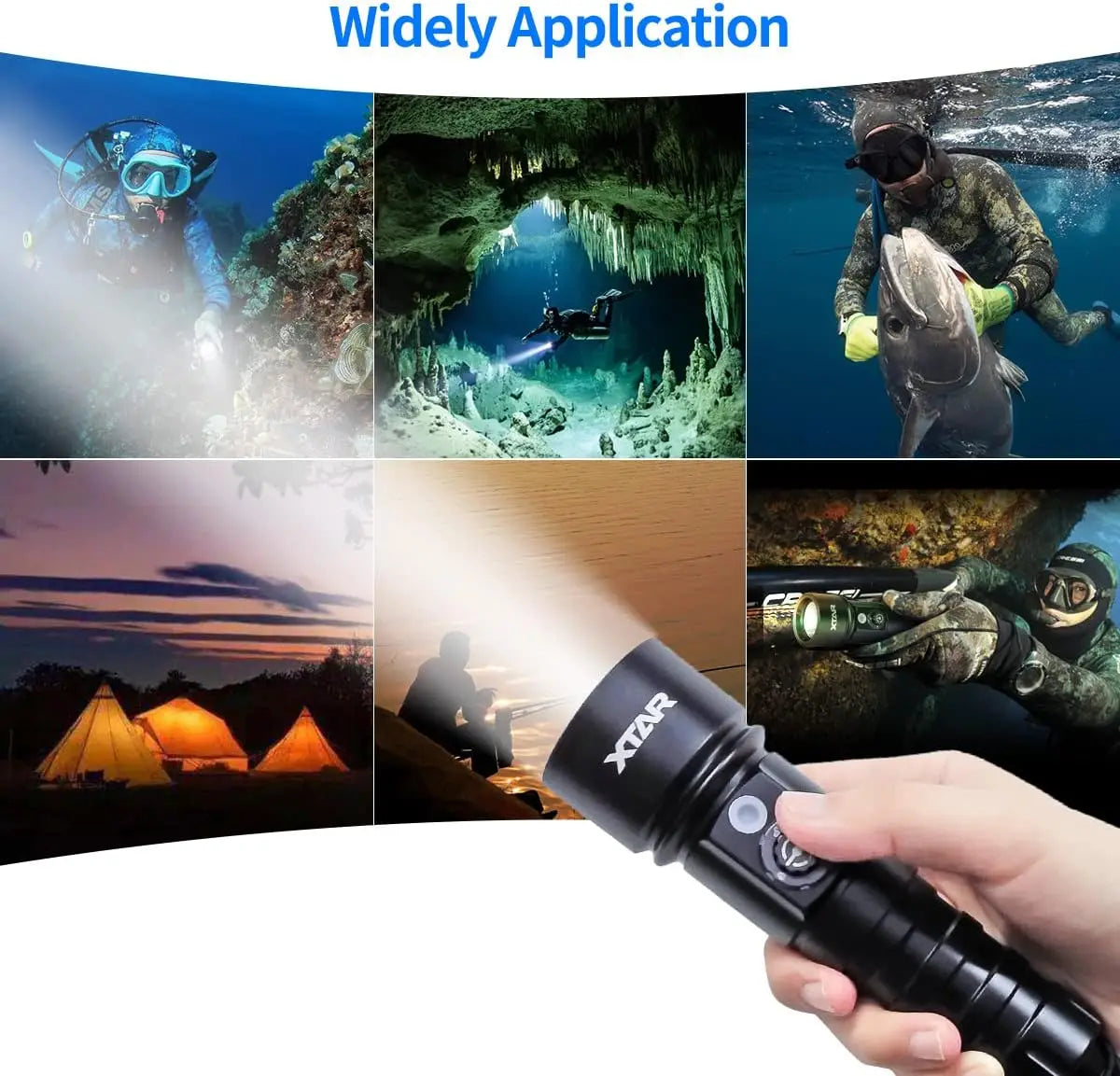 High Power LED Diving Flashlight