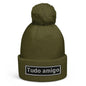 Tudo Amigo Pom pom beanie