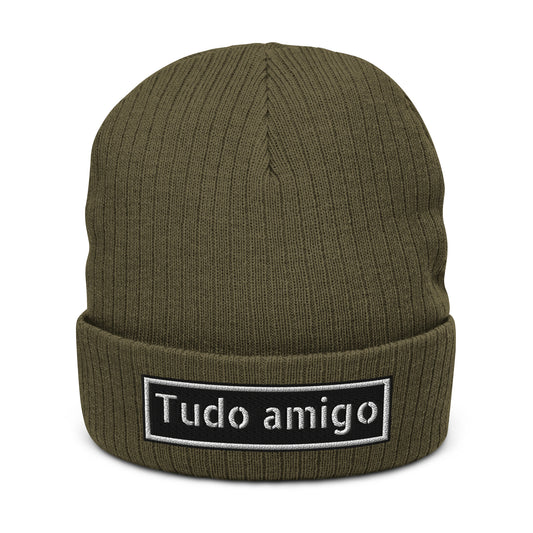 Tudo Amigo Ribbed knit beanie